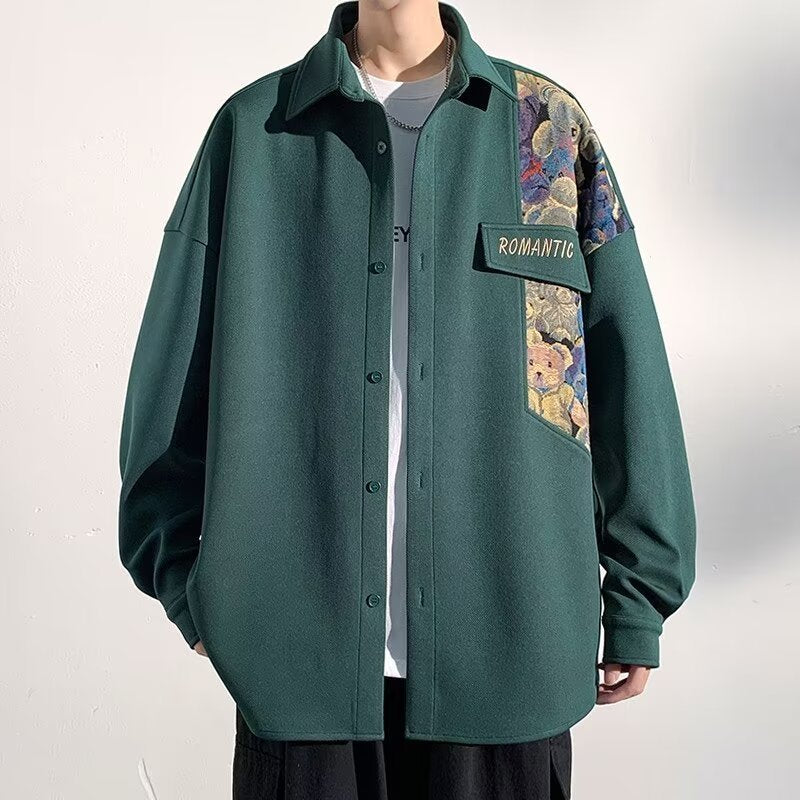 Men's PatchLane Casual Workwear Shirt