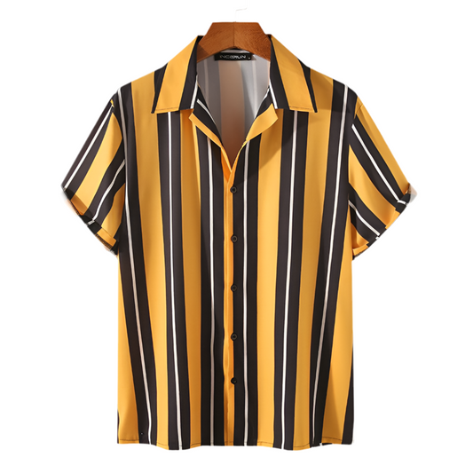 Men's Golden Hour Striped Breeze Shirt