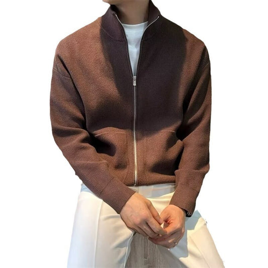 Men's Zipper Knit Cardigan
