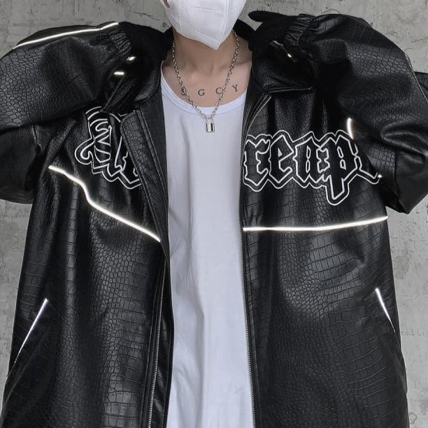 Men's Venom Drip PU Jacket