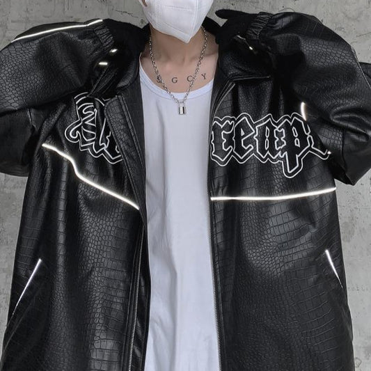 Men's Venom Drip PU Jacket