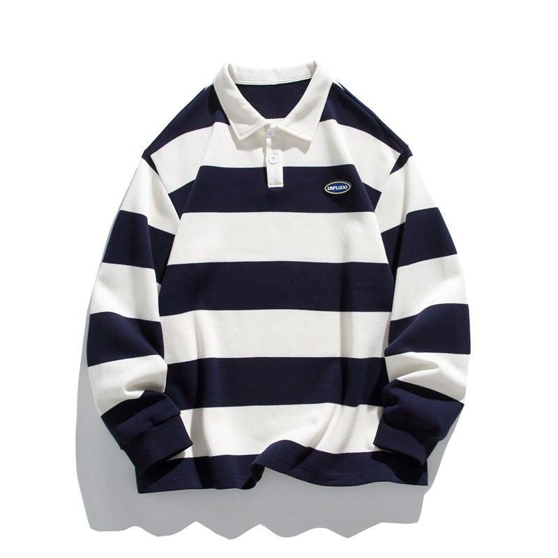 Men's Metro Stripe Polo Sweater