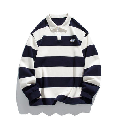 Men's Metro Stripe Polo Sweater