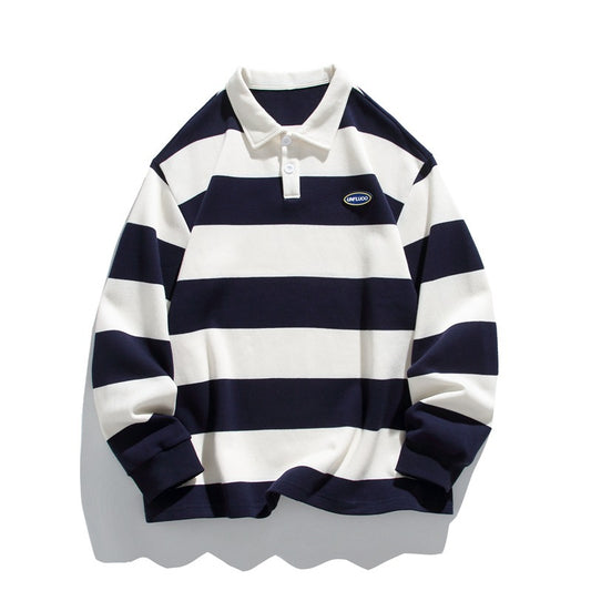 Men's Metro Stripe Polo Sweater