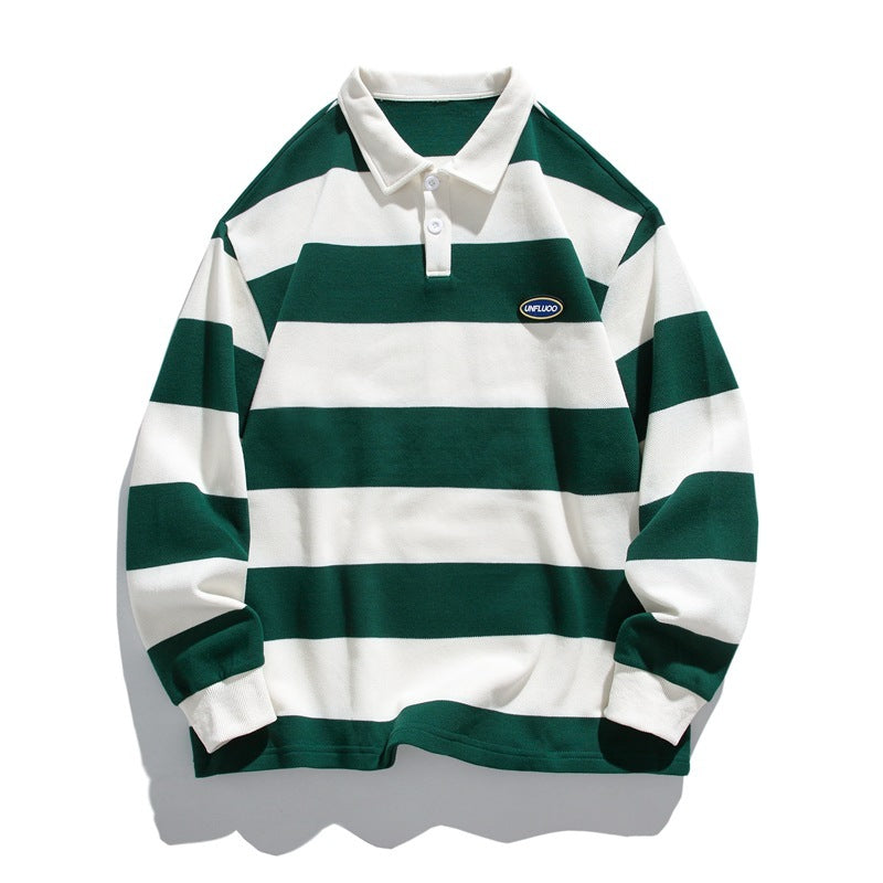 Men's Metro Stripe Polo Sweater
