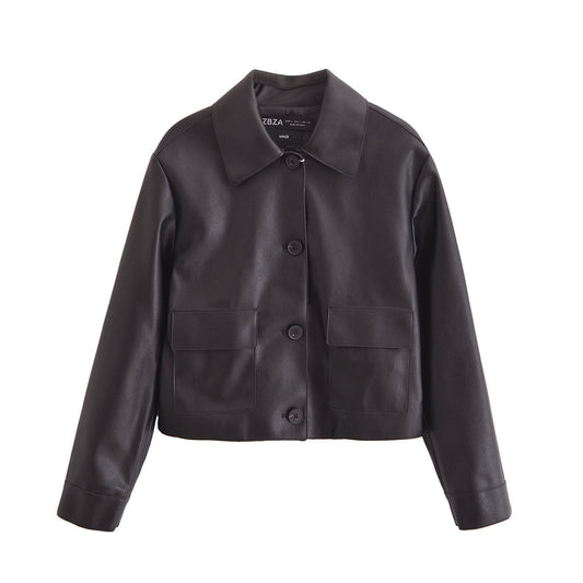 Men's Noir Cut Leather Jacket