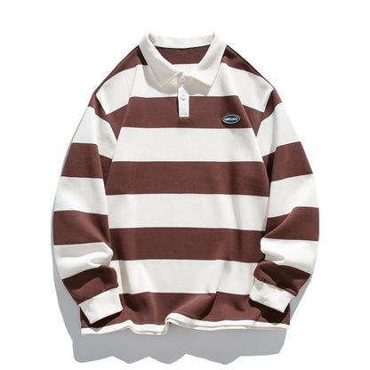 Men's Metro Stripe Polo Sweater