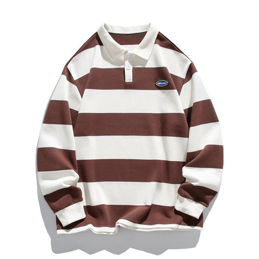Men's Metro Stripe Polo Sweater