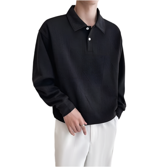 Men's ÉlanForm Polo-Knit Sweater