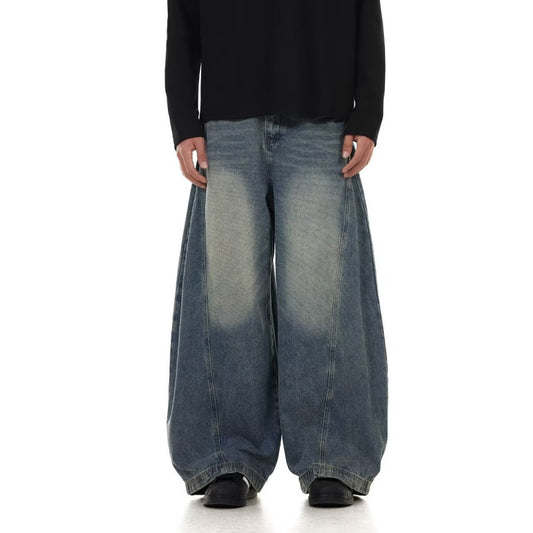 Men's Hollow Age Washed Jeans