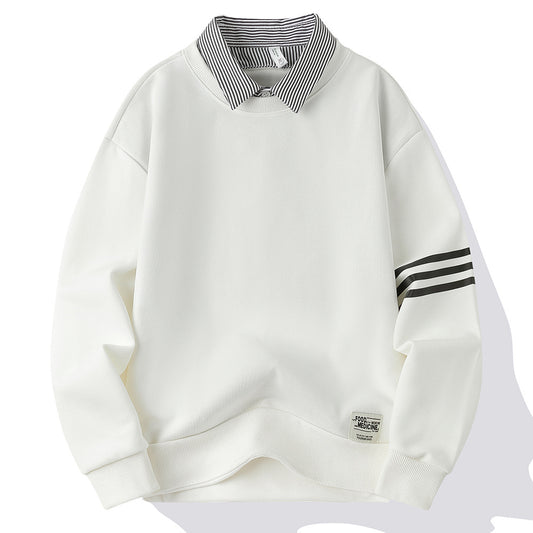 Men's False Two-piece Sweater