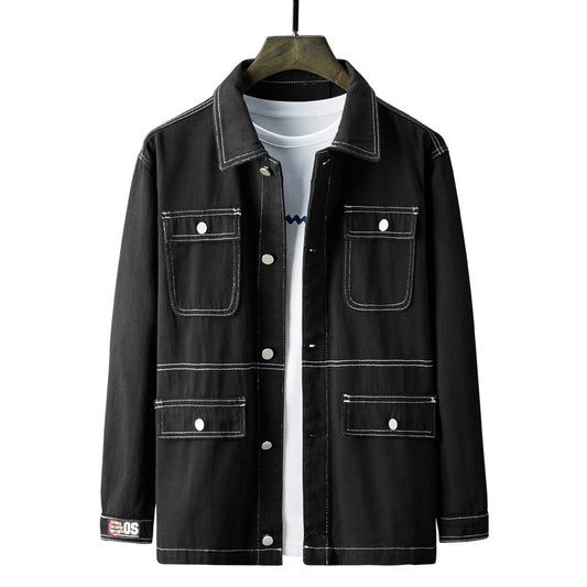 Men's Casual Loose Denim Jacket