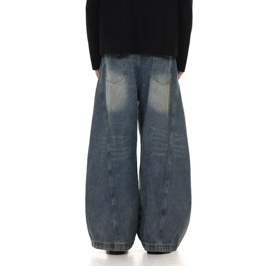 Men's Hollow Age Washed Jeans