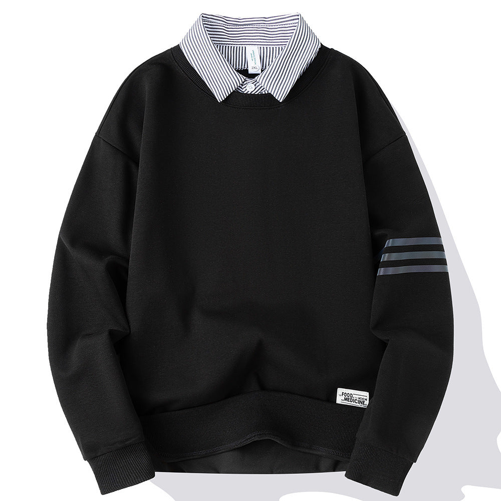 Men's False Two-piece Sweater