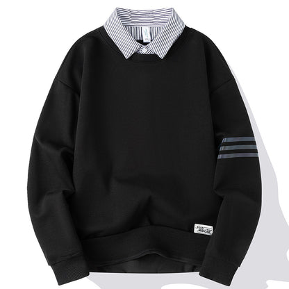 Men's False Two-piece Sweater