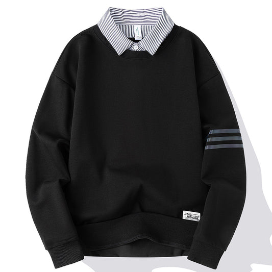 Men's False Two-piece Sweater